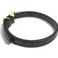 GUCCI GG logo leather bracelet, unisex, black