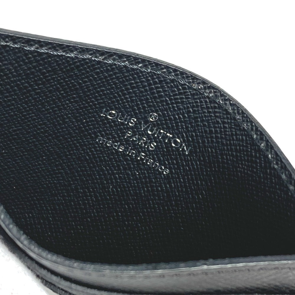 LOUIS VUITTON M32730 タイガ ポルトカルトダブル 名刺入れ パスケース カードケース タイガレザー ユニセックス ブラック