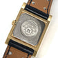 HERMES Medor Quartz Bracelet Watch, Leather, Unisex, Black