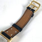 HERMES Medor Quartz Bracelet Watch, Leather, Unisex, Black