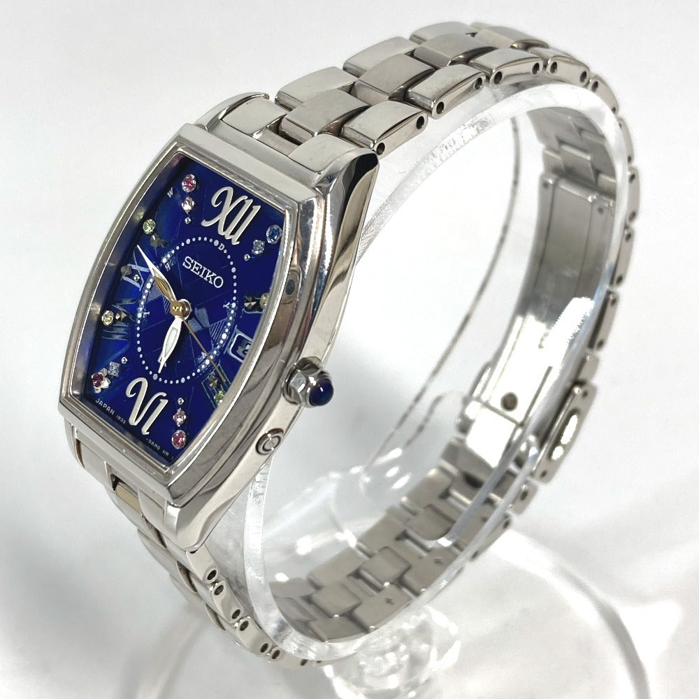 SEIKO SSVW133 Lucia Christmas Limited Edition 8-Piece Diamond Women's Watch, Stainless Steel, Silver