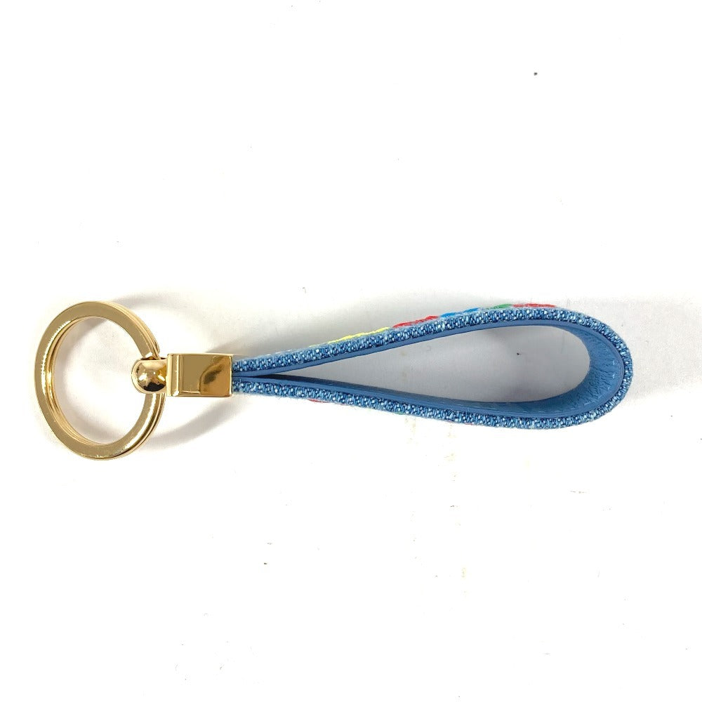 LOUIS VUITTON M67797 デニム ポルトクレ ドラゴンヌ ニューウェーブ キーリング バッグチャーム キーホルダー デニム ユニセックス ブルー