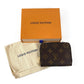 LOUIS VUITTON M60067 Monogram Zippy Coin Purse Wallet Coin Holder Round Zipper Coin Case Monogram Canvas Unisex Brown