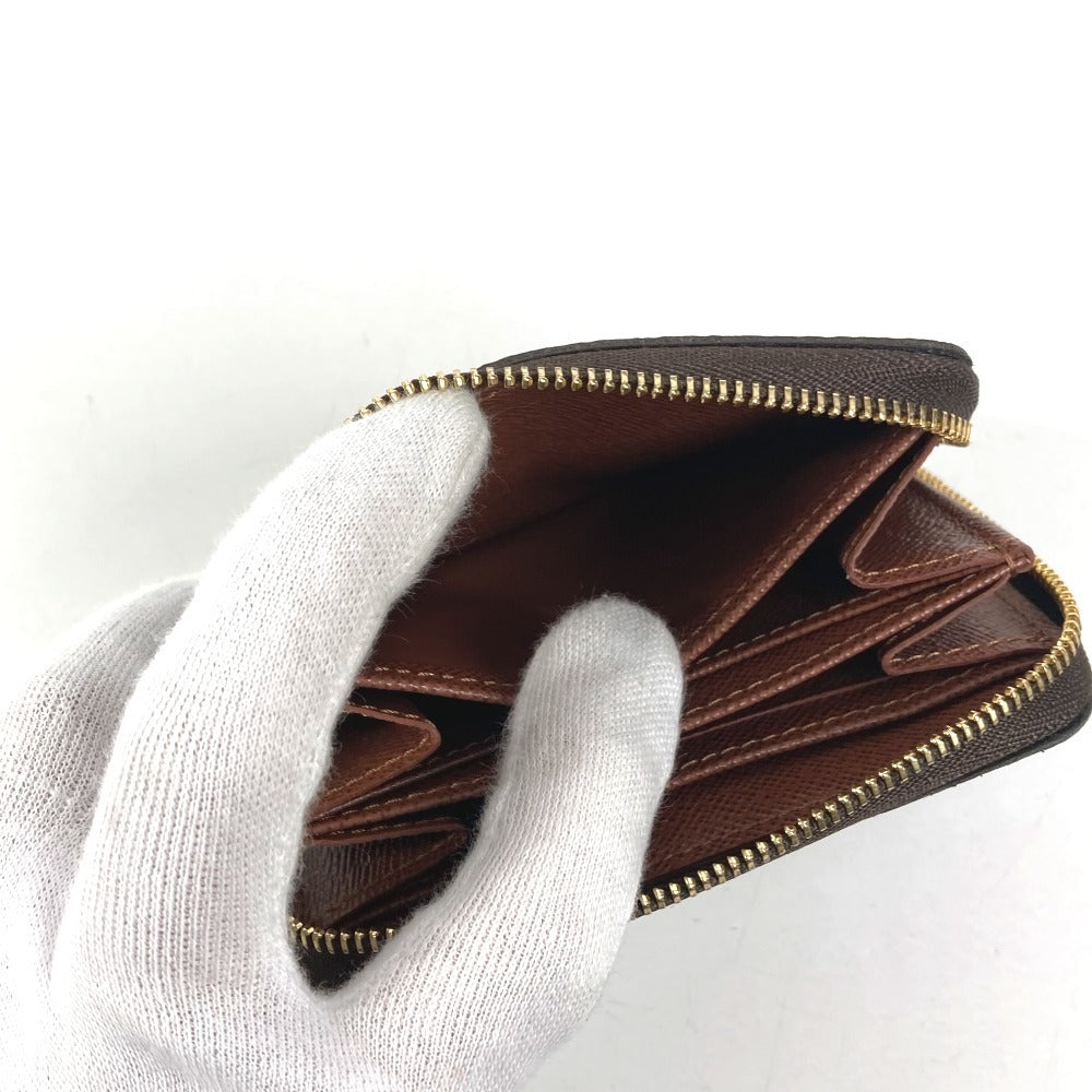 LOUIS VUITTON M60067 Monogram Zippy Coin Purse Wallet Coin Holder Round Zipper Coin Case Monogram Canvas Unisex Brown