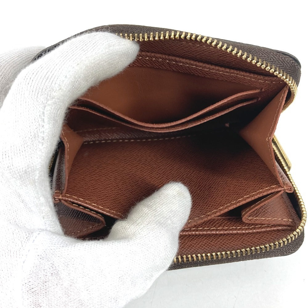 LOUIS VUITTON M60067 Monogram Zippy Coin Purse Wallet Coin Holder Round Zipper Coin Case Monogram Canvas Unisex Brown