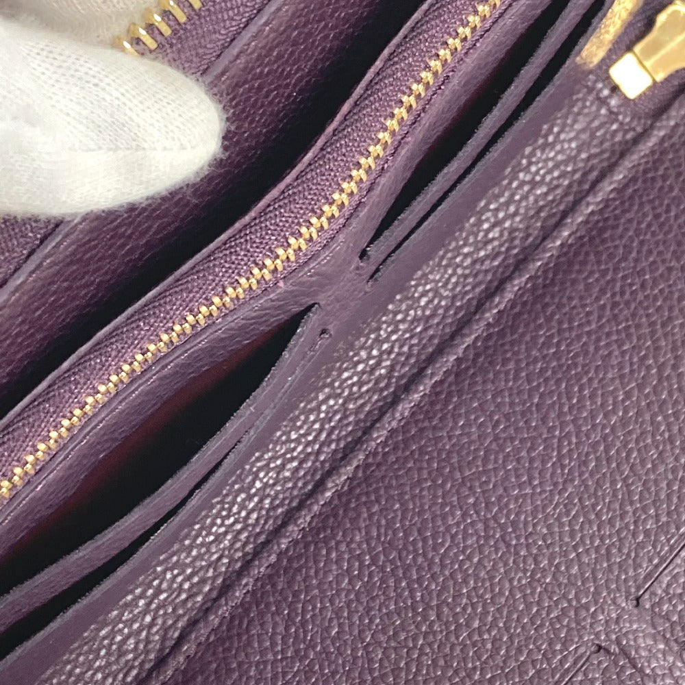LOUIS VUITTON M60298 モノグラムアンプラント ポルトフォイユスクレットロン ロングウォレット ラウンドファスナー 長財布 モノグラムアンプラントレザー ユニセックス オーブ パープル