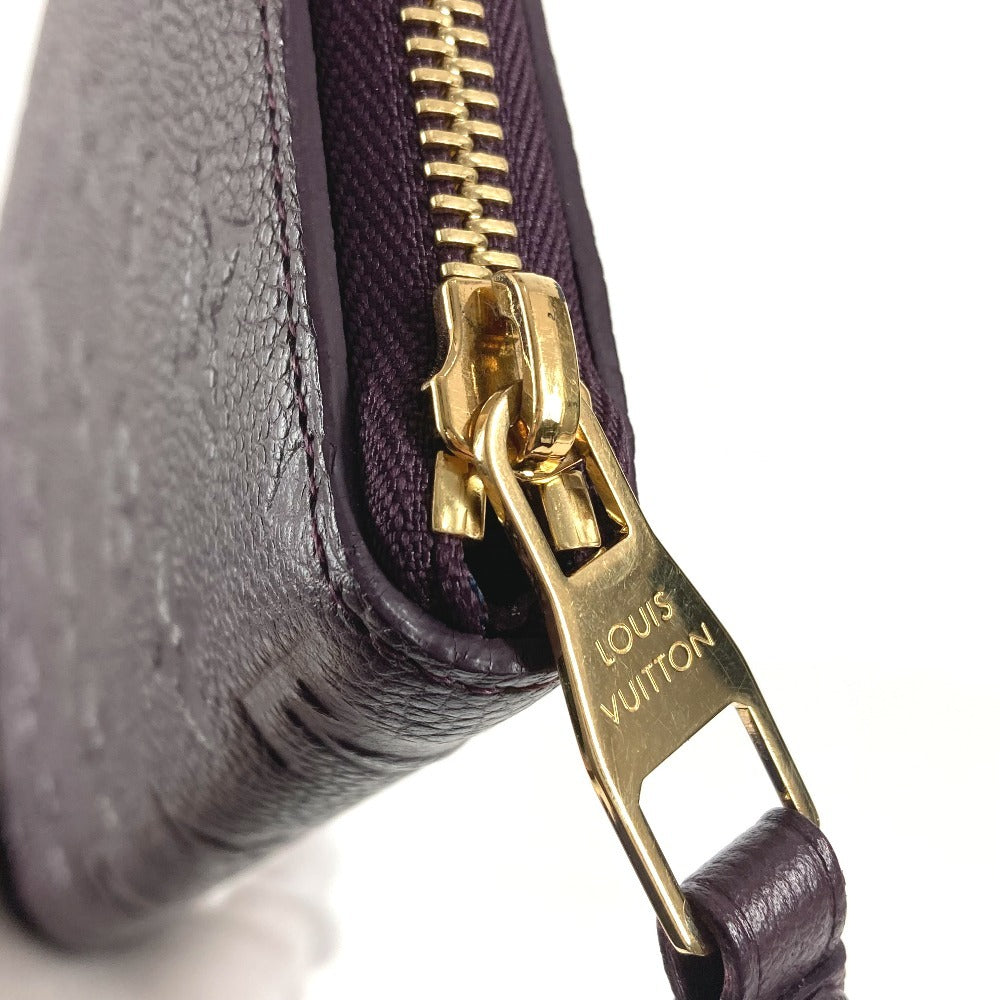 LOUIS VUITTON M60298 モノグラムアンプラント ポルトフォイユスクレットロン ロングウォレット ラウンドファスナー 長財布 モノグラムアンプラントレザー ユニセックス オーブ パープル