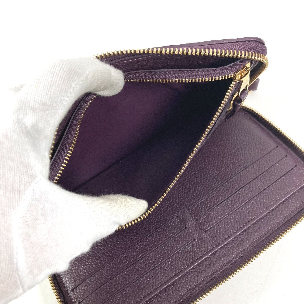LOUIS VUITTON M60298 モノグラムアンプラント ポルトフォイユスクレットロン ロングウォレット ラウンドファスナー 長財布 モノグラムアンプラントレザー ユニセックス オーブ パープル