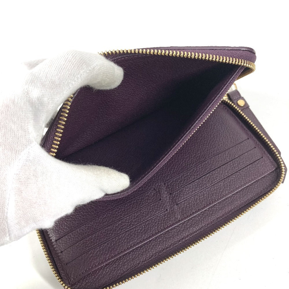 LOUIS VUITTON M60298 モノグラムアンプラント ポルトフォイユスクレットロン ロングウォレット ラウンドファスナー 長財布 モノグラムアンプラントレザー ユニセックス オーブ パープル