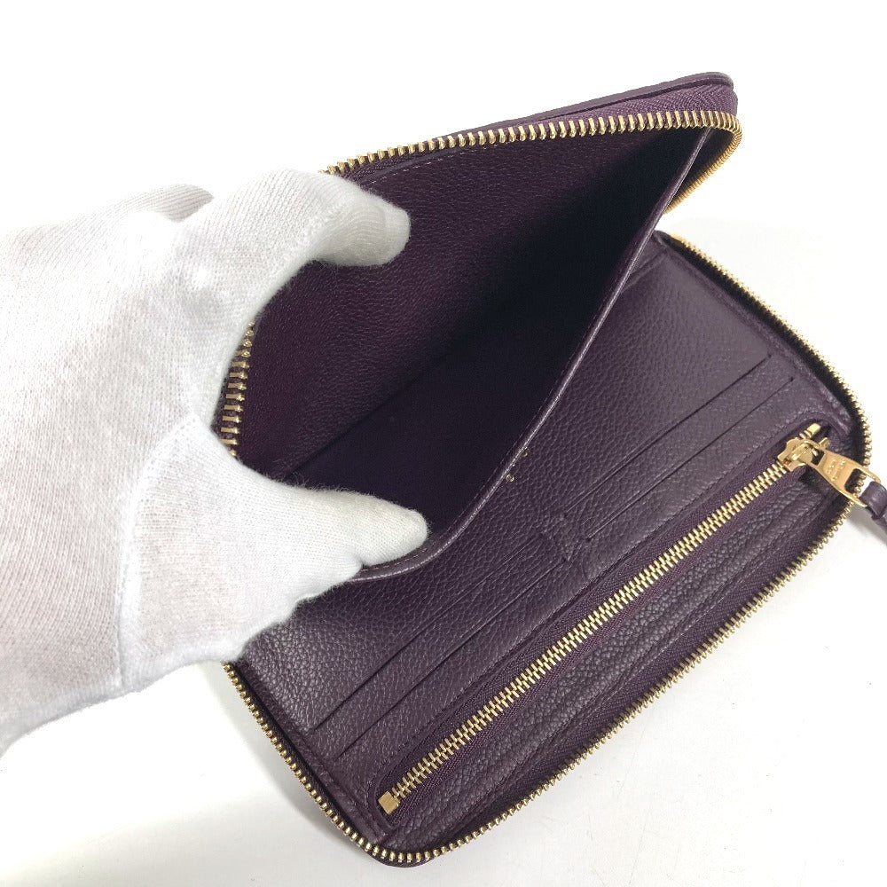 LOUIS VUITTON M60298 モノグラムアンプラント ポルトフォイユスクレットロン ロングウォレット ラウンドファスナー 長財布 モノグラムアンプラントレザー ユニセックス オーブ パープル