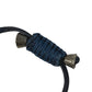 GUCCI 革ブレス ロゴ クレスト アクセサリー ジュエリー 編み込みレザー ブレスレット レザー ユニセックス ネイビー