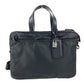 PRADA Triangle Logo Plate Shoulder Bag Handbag 2WAY Bag Business Bag Leather/Nylon Unisex Black