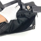 PRADA Triangle Logo Plate Shoulder Bag Handbag 2WAY Bag Business Bag Leather/Nylon Unisex Black