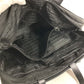 PRADA Triangle Logo Plate Shoulder Bag Handbag 2WAY Bag Business Bag Leather/Nylon Unisex Black