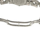 Baume & Mercier 69650 Linea 12P Diamond Blue Shell Ladies Watch SS Silver