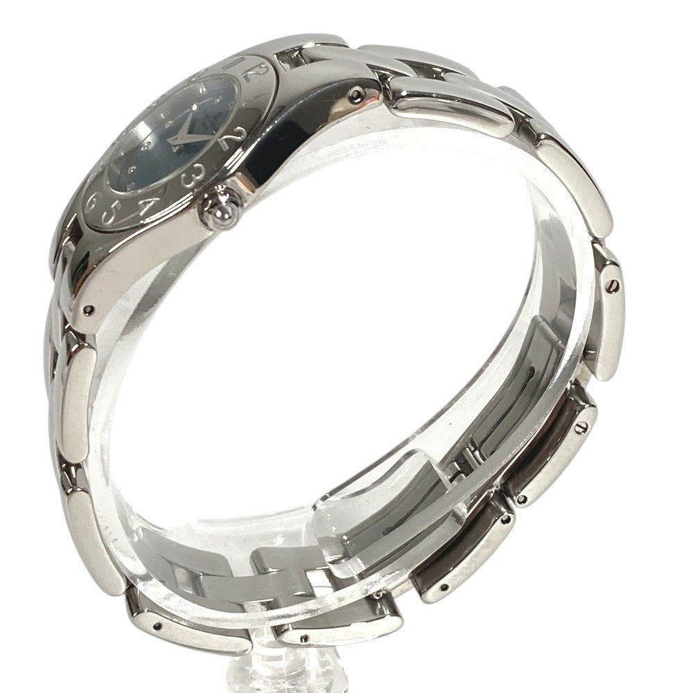 Baume & Mercier 69650 Linea 12P Diamond Blue Shell Ladies Watch SS Silver