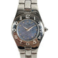 Baume & Mercier 69650 Linea 12P Diamond Blue Shell Ladies Watch SS Silver