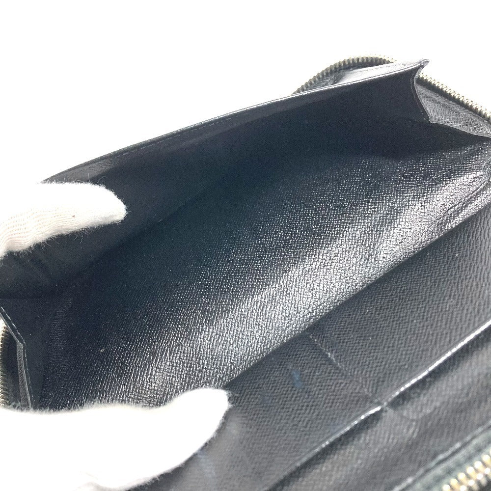 LOUIS VUITTON N63095 Damier Graphite Zippy Wallet Vertical Long Wallet Round Zipper Wallet Damier Graphite Canvas Unisex Black