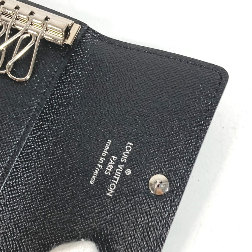 LOUIS VUITTON N62662 Damiere Graphite Multiclé 6 พวงกุญแจ 6 ห่วง พวงกุญแจ 6 ห่วง กุญแจ 6P พวงกุญแจ แคนวาส Damiere Graphite ยูนิเซ็กส์ สีดำ