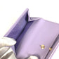 Dior Lady Dior กระเป๋าสตางค์ Lotus Wallet รุ่นลิมิเต็ดอิดิชั่นของญี่ปุ่น, กระเป๋าสตางค์แบบพับ 3 ทบ Heart Cannage หนังแกะสำหรับผู้หญิง สีม่วงไลแลค