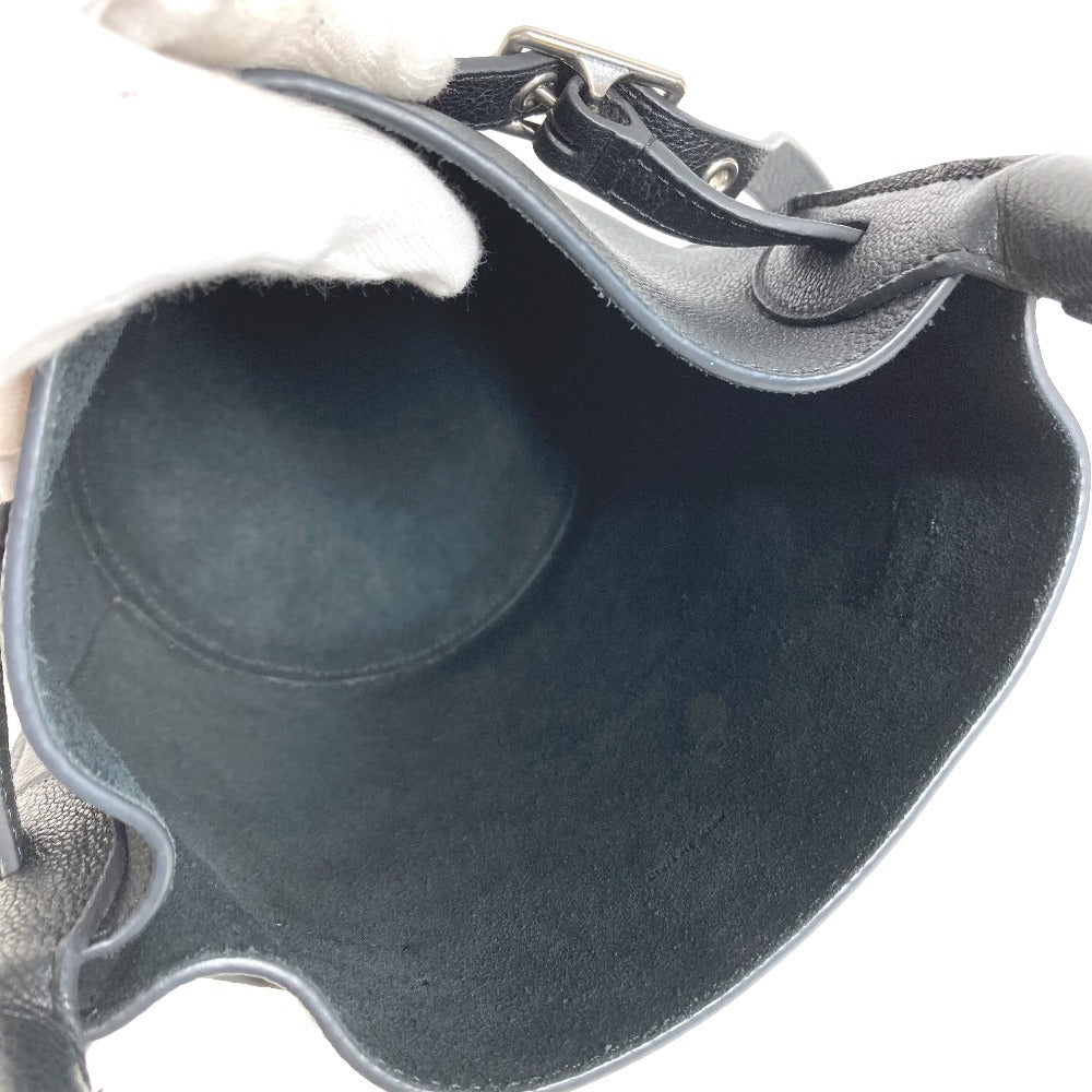 CELINE ถัง Bucket Big Bag Nano Bucket กระเป๋า กระเป๋าสะพาย 2WAY กระเป๋าสะพายไหล่ กระเป๋าถือ หนัง ยูนิเซ็กส์ สีดำ