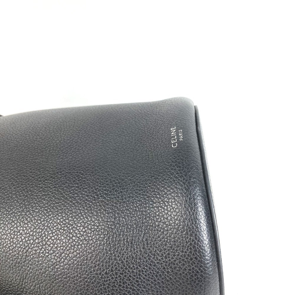 CELINE ถัง Bucket Big Bag Nano Bucket กระเป๋า กระเป๋าสะพาย 2WAY กระเป๋าสะพายไหล่ กระเป๋าถือ หนัง ยูนิเซ็กส์ สีดำ