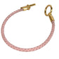 HERMES สร้อยข้อมือแบบถัก Grenan สร้อยข้อมือเครื่องประดับ หนัง ยูนิเซ็กส์ สีชมพูอ่อน