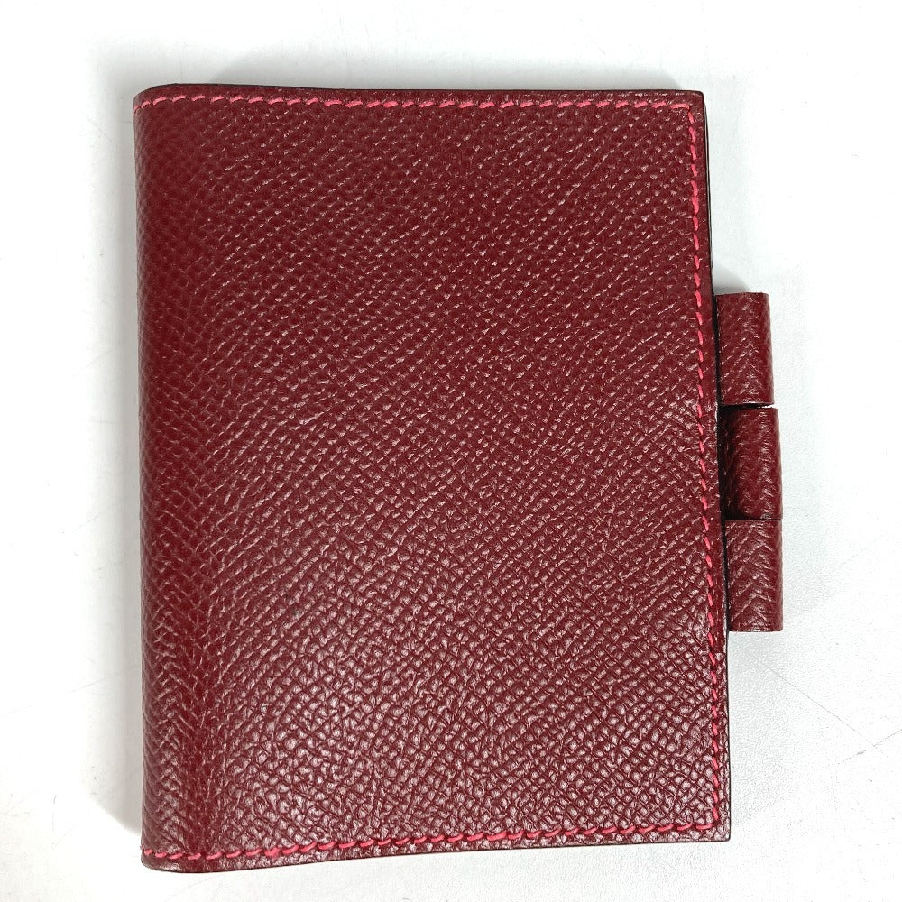 HERMES アジェンダPM アジェンダ PM システム手帳 ステーショナリー 手帳カバー レザー ユニセックス ブラウン