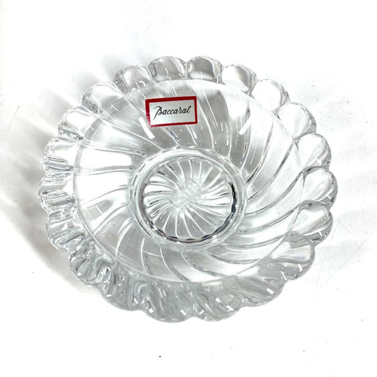 Baccarat 1712520 Volute Ashtray Mini Interior Plate ที่เขี่ยบุหรี่ แก้ว Unisex Clear