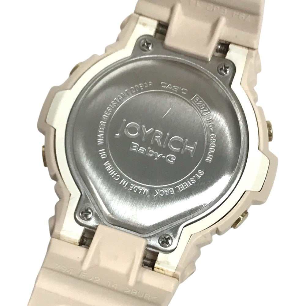 CASIO BG-6900JR JOYRICH Collaboration Leopard Print Limited Edition Baby-G Baby-G Leopard Women's Watch Wristwatch rubber Beige Used