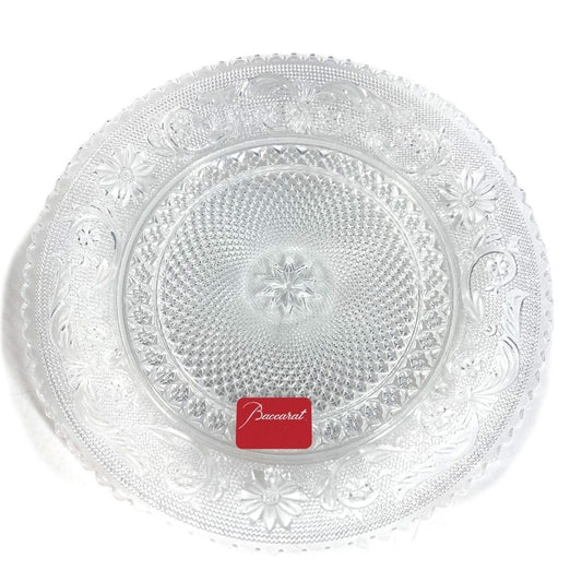 Baccarat Arabesque Dessert Plate Plates, Dishes, Interior Decor The dishes Glass clear Used