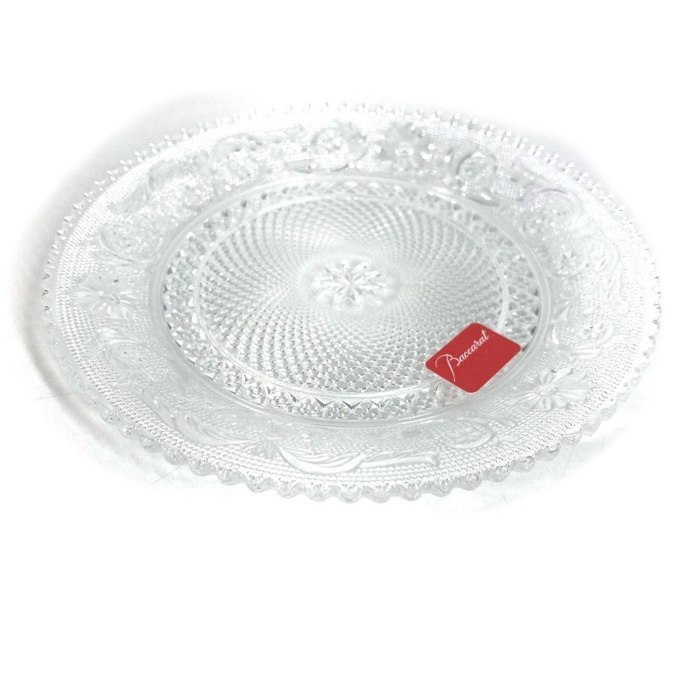 Baccarat Arabesque Dessert Plate Plates, Dishes, Interior Decor The dishes Glass clear Used