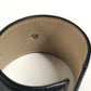 BVLGARI Bvlgari Bvlgari Logo Bangle Accessory Jewelry Bracelet Leather Black/Silver Used