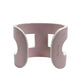 HERMES Anno Bangle Accessory Jewelry Bracelet lacquer pink/White Used