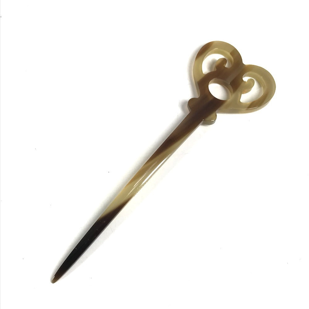 HERMES Serie hairpin hairpin Hair picks Hair accessories Hair clips hairpin Plastic Brown Used