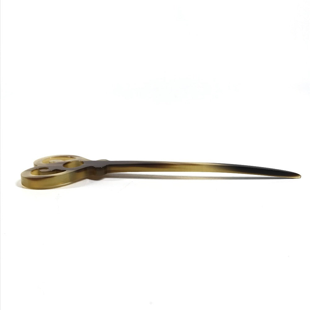 HERMES Serie hairpin hairpin Hair picks Hair accessories Hair clips hairpin Plastic Brown Used