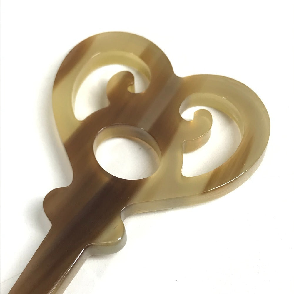 HERMES Serie hairpin hairpin Hair picks Hair accessories Hair clips hairpin Plastic Brown Used
