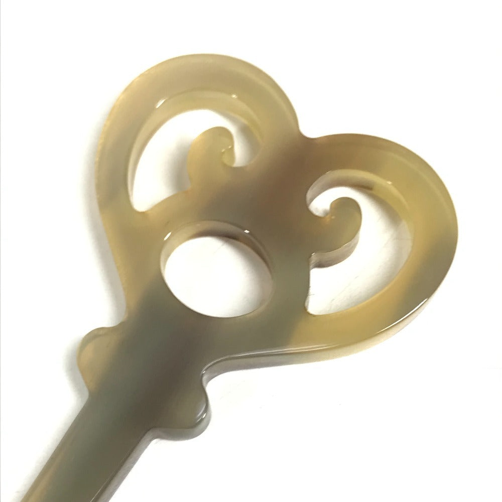 HERMES Serie hairpin hairpin Hair picks Hair accessories Hair clips hairpin Plastic Brown Used