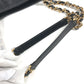 VERSACE medusa logo Bag, Tote Bag, Double Chain Bag, Chain Bag Shoulder Bag Leather Black/Gold Used
