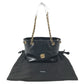 VERSACE medusa logo Bag, Tote Bag, Double Chain Bag, Chain Bag Shoulder Bag Leather Black/Gold Used