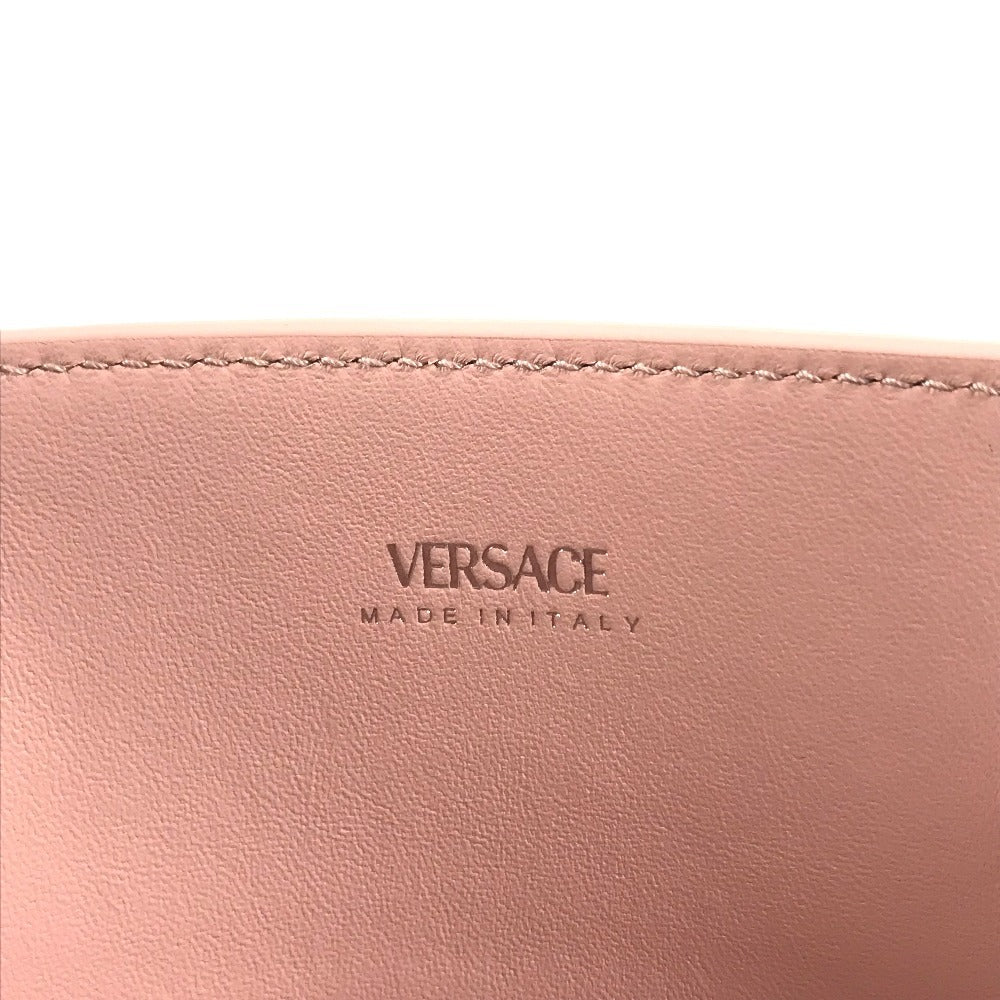 VERSACE medusa logo Bag, Tote Bag, 2-Way Bag, Handbag Shoulder Bag Leather pink Used