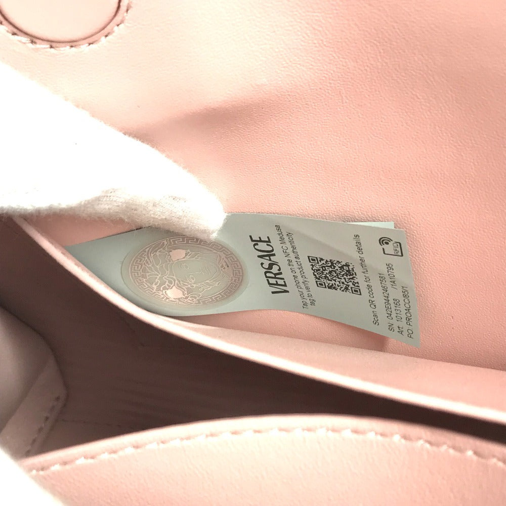 VERSACE medusa logo Bag, Tote Bag, 2-Way Bag, Handbag Shoulder Bag Leather pink Used
