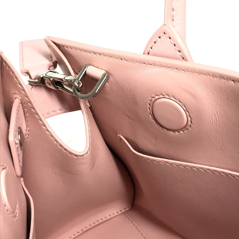 VERSACE medusa logo Bag, Tote Bag, 2-Way Bag, Handbag Shoulder Bag Leather pink Used