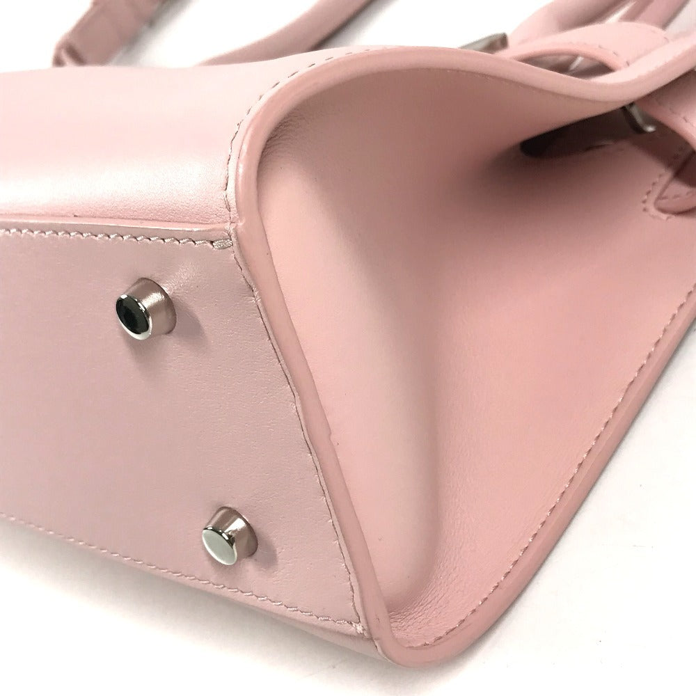 VERSACE medusa logo Bag, Tote Bag, 2-Way Bag, Handbag Shoulder Bag Leather pink Used