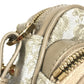 VERSACE Greca logo Pochette Bag Crossbody Shoulder Bag Leather/Canvas Beige Used