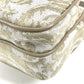 VERSACE Greca logo Pochette Bag Crossbody Shoulder Bag Leather/Canvas Beige Used