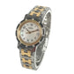 HERMES CL4.222 12P Diamond Butterfly Buckle Combination Clipper Nacre Quartz Date Watch Round Face Two-tone Wristwatch Gold Plated / SS Silver/Gold Used
