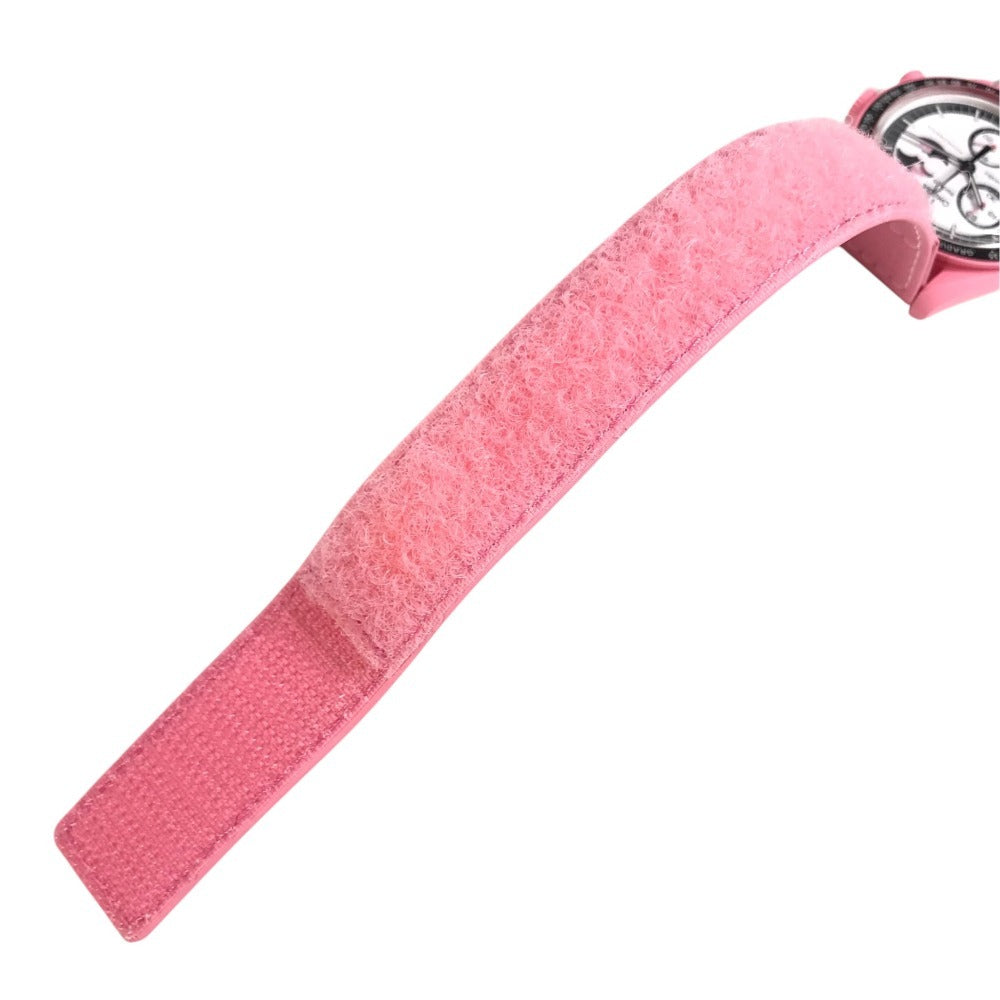 Swatch SO33P700 OMEGA collaboration MISSION TO THE PINK MOONPHASE Men's Watches Wristwatch pink Used