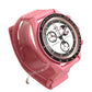 Swatch SO33P700 OMEGA collaboration MISSION TO THE PINK MOONPHASE Men's Watches Wristwatch pink Used