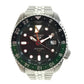 SEIKO SBSC019 5Sports SKX GMT series Seiko Five Sports Men's watch, open case back Wristwatch SS Silver/Green Used